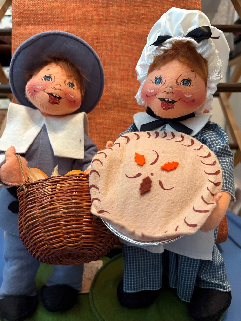 Vintage Annalee pilgrim decorations